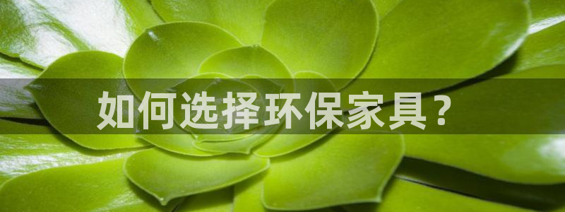 沐鸣2平台手机app：如何选择环保家具？